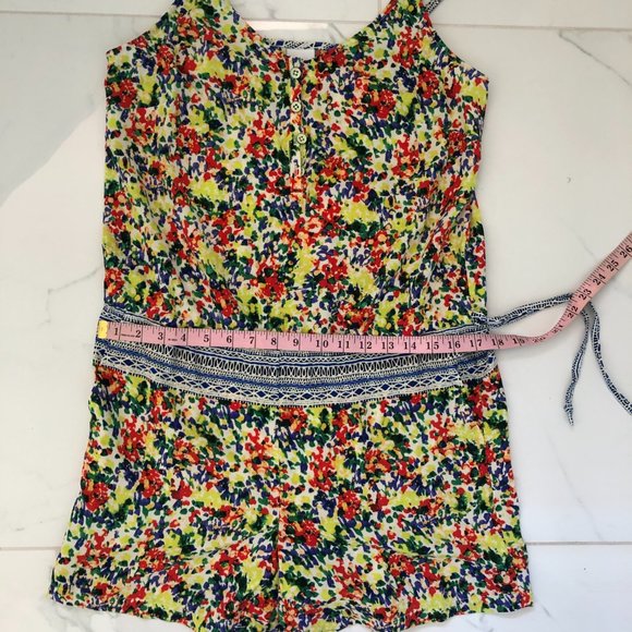 Cabi fiesta floral Cruise yacht romper size S Pockets colorful vacation casual - Picture 7 of 11